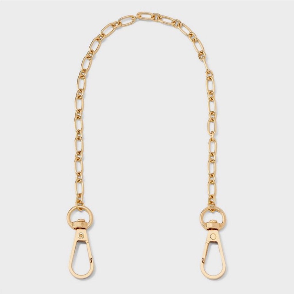 A NEW DAY NWT chain accessory wristlet/phone strap -gold